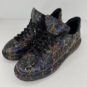 Swagg Splash Black Paint Splattered Confetti Sneakers Womens Size 9.5 EU42